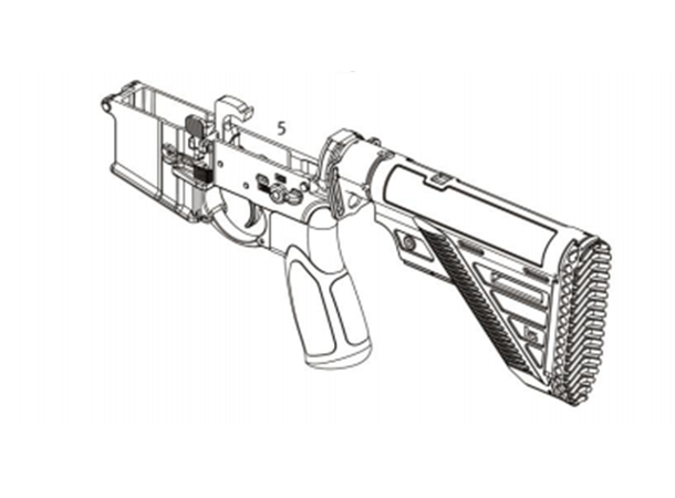 HK LOWER RECEIVER MR223 A3 KAL. 223 Blk